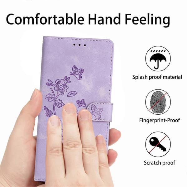 Kompatibel med Samsung Galaxy A53 5G Etui Læder Præget Blomstret Telefoncover Pung med Håndledsrem - Perfekt Style E_tfrf Style E Style E