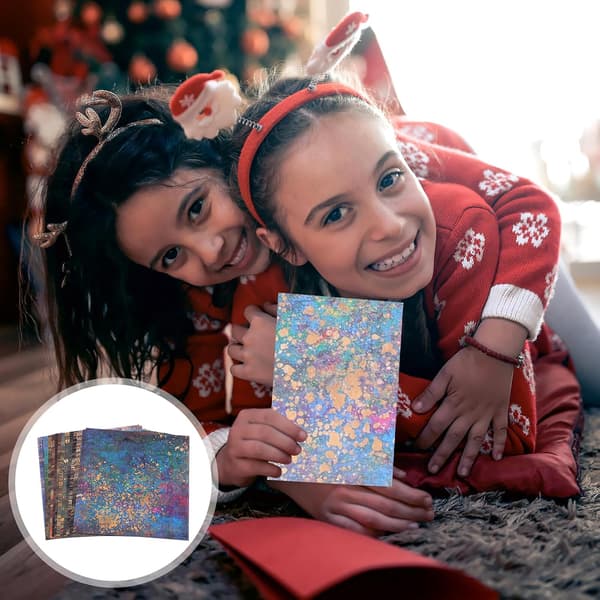 24 stk. håndværkspapir ensidigt trykt til scrapbooking DIY origami baggrundspapirblok