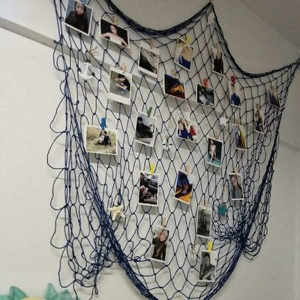 Decorative Fishing Net, Mediterranean Wall Decor Pirate Beach Theme Party Decorations KLB