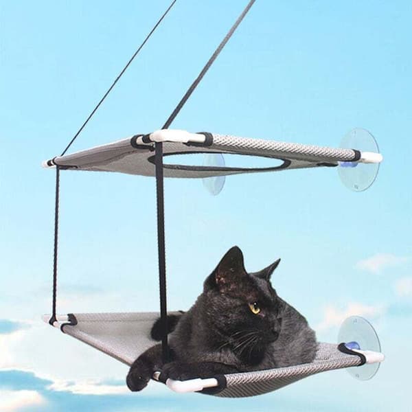 Cat Window Sill, Cat Hammock, Double Cat Window Sill, Large Cat Space-Saving with 6 Suction Cups
