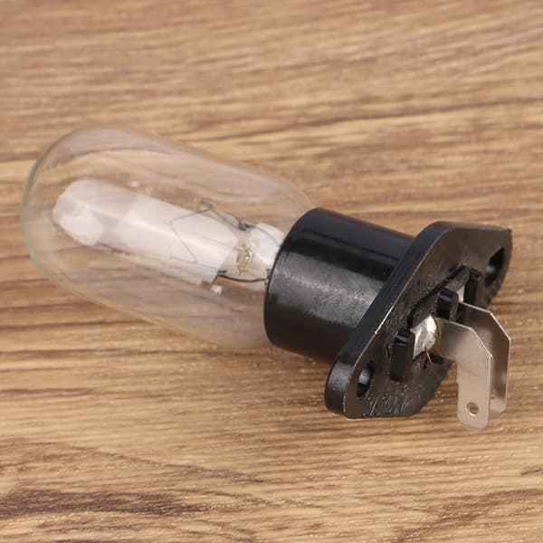 1 pc 4.8mm Socket with Bent Foot 220V 15-20W Microwave Oven Bulb 1 1