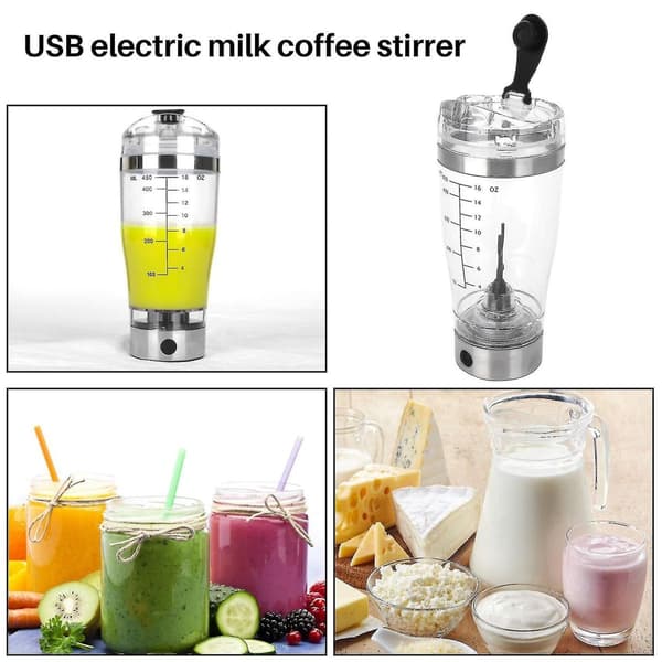 450 ml elektrisk proteinshaker - USB-laddningsbar, smart mixer KLB