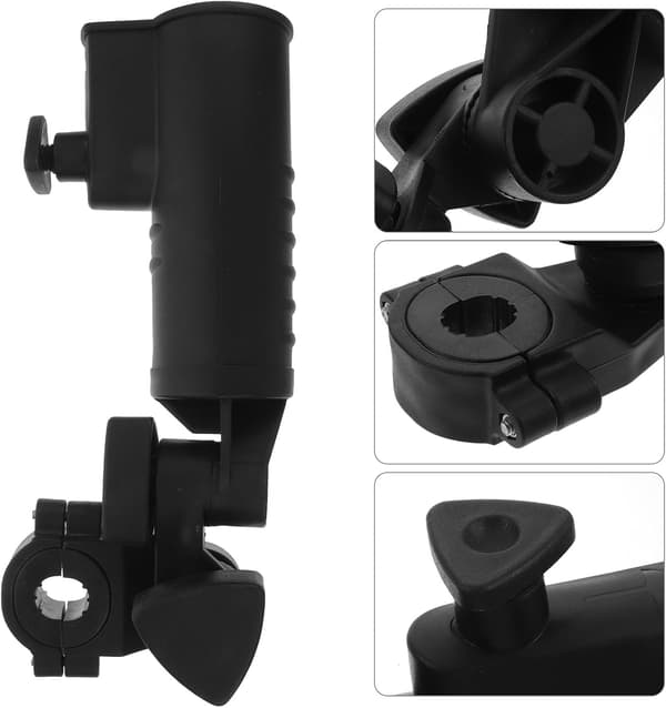Paraplystativ til golfvogn Vindtæt udendørs paraplyholder Klipstøtte