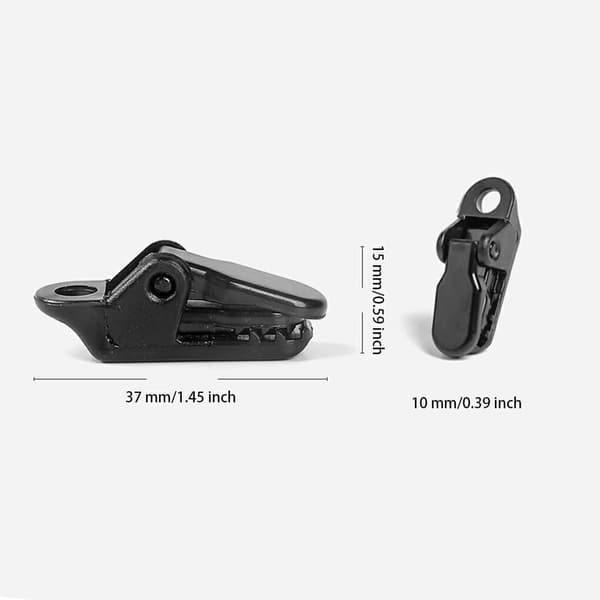Tent Clip Removable Professional 5mm Hole Hanging Awning Clip Camping Hiking Mountaineering Backpack Tool Hook