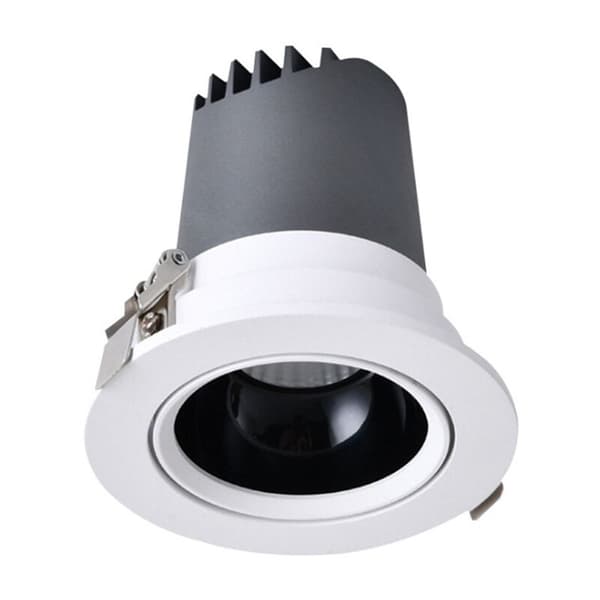 Runde dæmpbare LED-downlights til loft, blændfri, 12W, forsænkede downlights, AC86V-260V, til indendørs køkken, stue