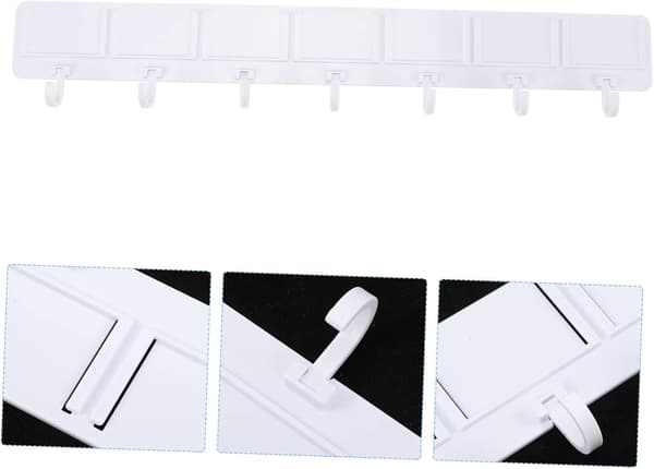 Wall-mounted hook strip, heavy-duty strip for hanging clothes in the wardrobe or hallway