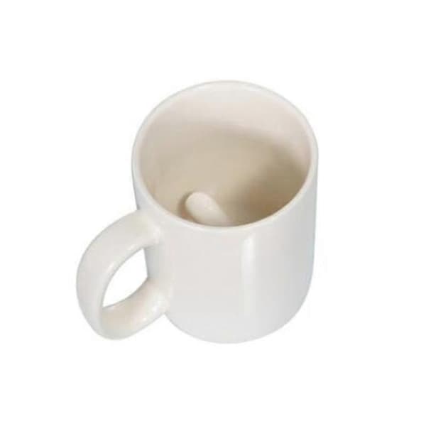 Creative Design White Middle Finger Mug Novelty Style Mix Coffee Milk Cup Funny Ceramic Mug 300ml Sufficient Capacity Water Cup white white white
