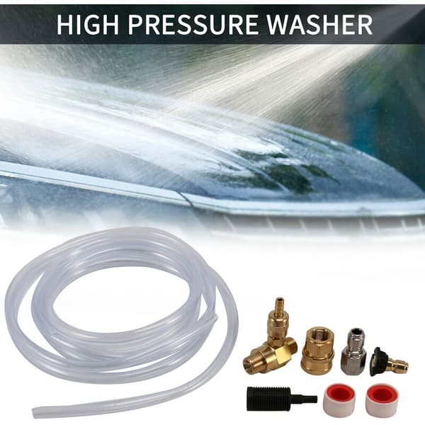 Pressure Washer Downstream Injector, Pressure Washer Injector Kit, 3/8 Inch Connection, 4000 PSI
