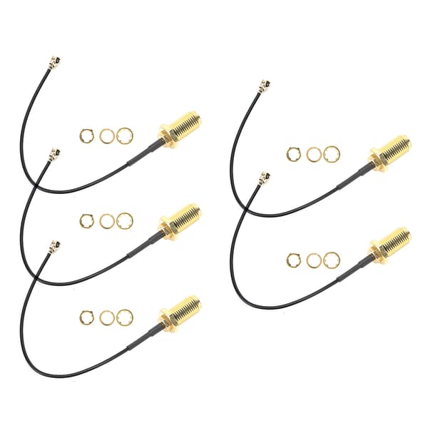 SMA til uFL/u.FL/IPEX/IPEX RF hun-adapter forbindelseskabel messing Walkie-Talkie antenne 10 cm