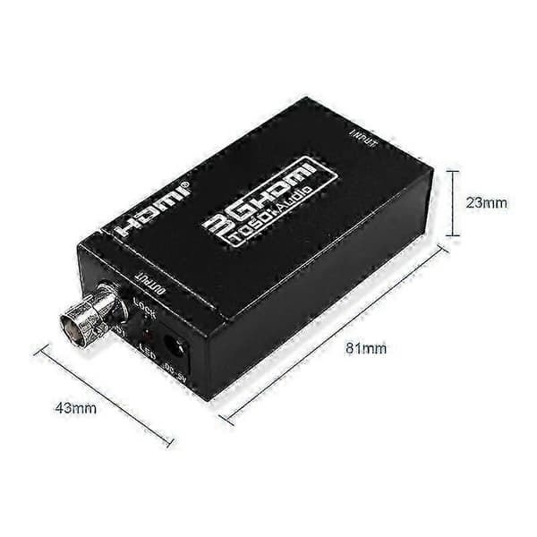 SDI til HDMI-adapter med 1080P koaksialkabel for video og lyd