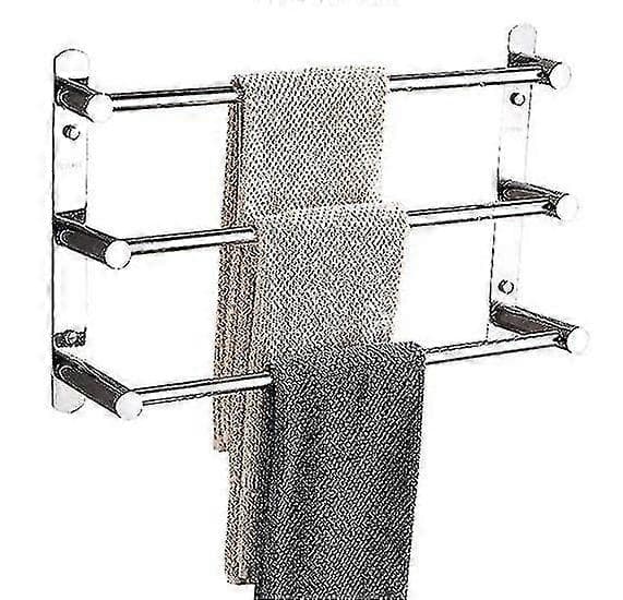 Extendable Towel Racks for Bathroom with Multi-Layer Hooks