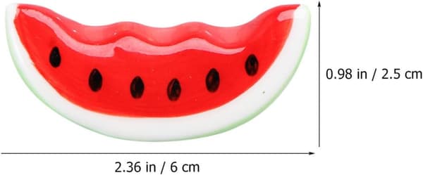 Keramisk spisepinnholder Sett Spisepinnestøtte 3 stk i vannmelonform