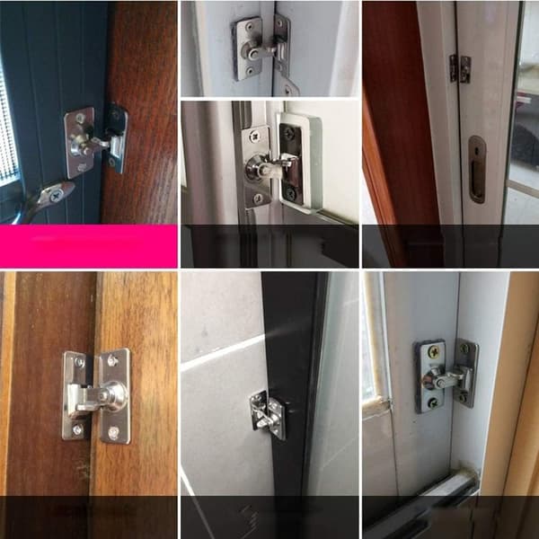 Liten 90 Graders Högervinkel Dörrlås Hasp Lås Bult Låskam