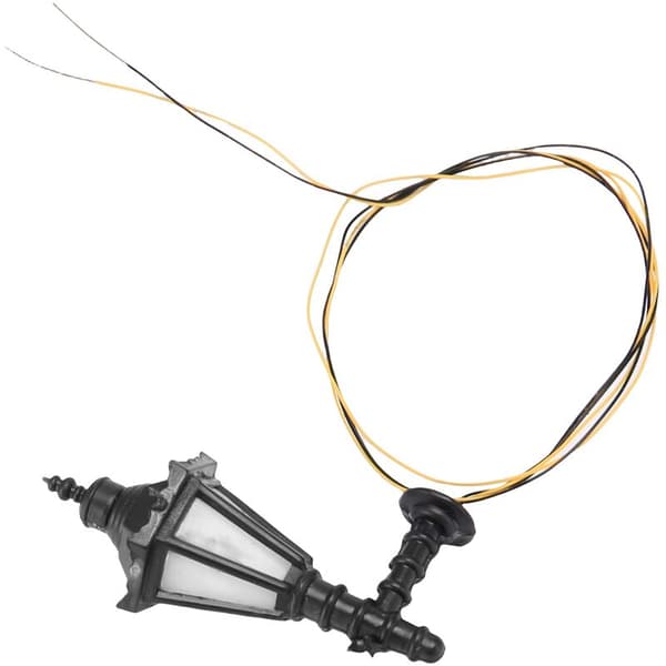 5 stk. jernbane LED gadebelysning lamper væglamper model 4,3 cm høj 3V model havelamper miniaturelandskab