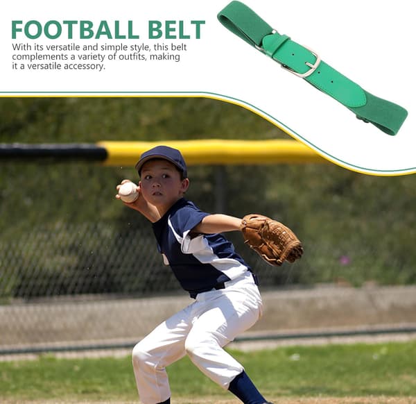 Elastisk baseballbelte justerbart sportsbelte for menn og kvinner
