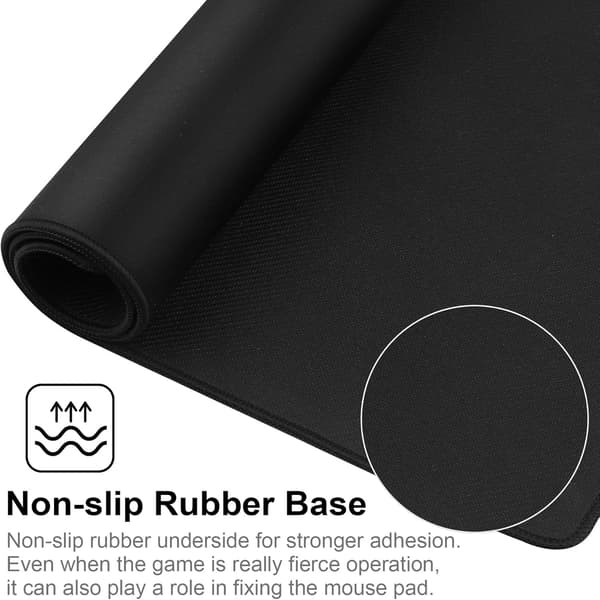 Large Gaming Mouse Pad with Stitched Edges, [70x30x3 cm] Extended Mouse Pad with Non-Slip Natural Rubber Base