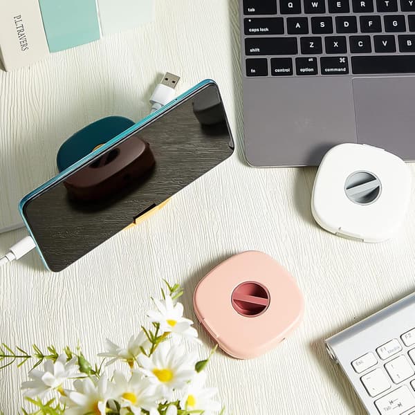 3 farver, USB-kabelopruller 3 stk. udvidelig ladekabelholder