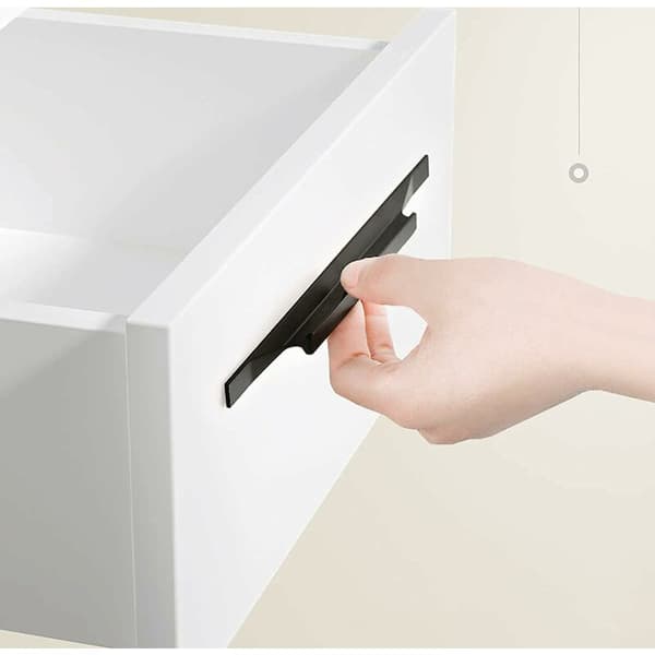 2x European Aluminum Handles for Kitchen Cabinets, Wardrobe Handles, Pull Length 180mm, Hole Spacing 96mm KLB