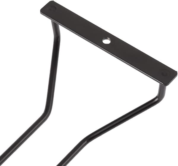 Svart - 1 x 12\" Vinglasstativ, Vinglasstativ under hylde