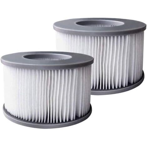 2pcs Bubble Bath Filter for MSpa Inflatable Pools, Filter Cartridge Pump, Upgraded Version for MSPA, All Current Spas H659 (HK)