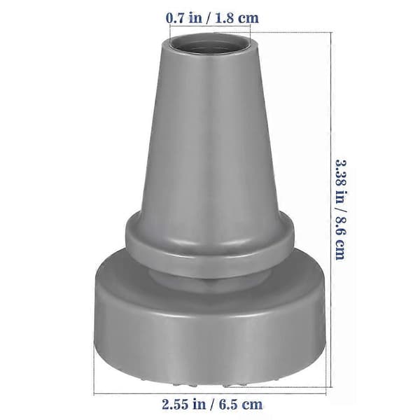 Cane Tip, Heavy Duty Rubber Crutch Tips Non-Slip Walking Stick Foot Pad, 19mm Inner Diameter