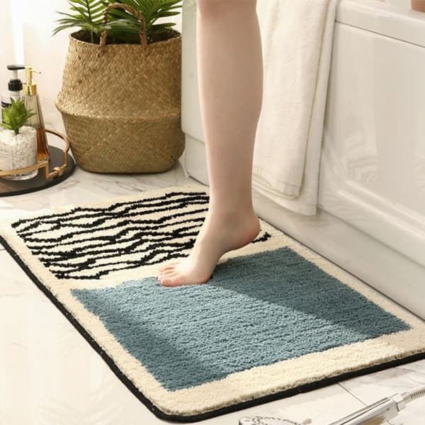 Simple and Luxurious Absorbent Bathroom Mat Non-slip Bathroom Doormat