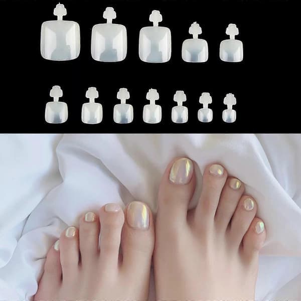 Press on Toenails False Nails for Toes Square False Nails Artificial Toenails