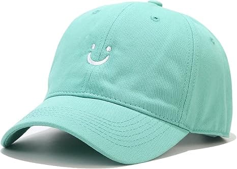 Smilende Baseballcaps for Kvinner Menn Justerbar Lav Profil Uns_tfrf
