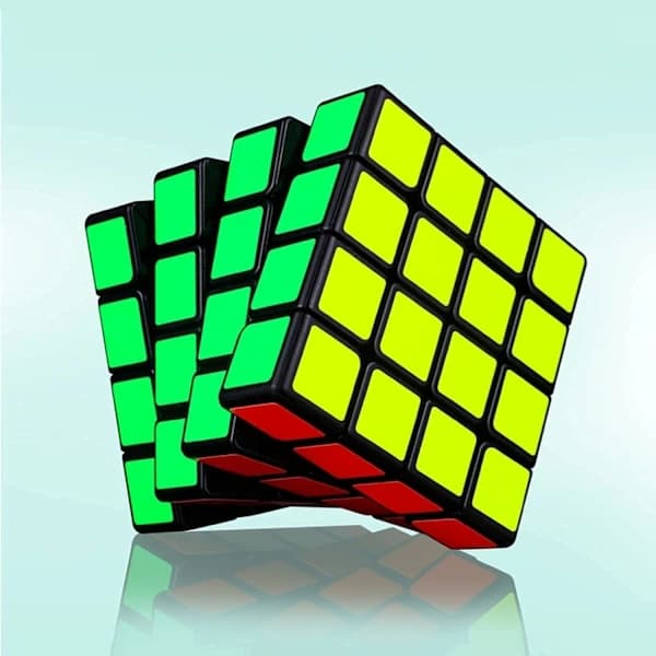 QU-4 x 4 x 4 speed cube, original magisk kub-pussel, 62 mm avancerad, A