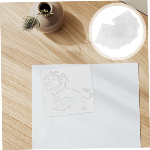 12 stk tegneseriedyr hule stencils genanvendelige malerskabeloner