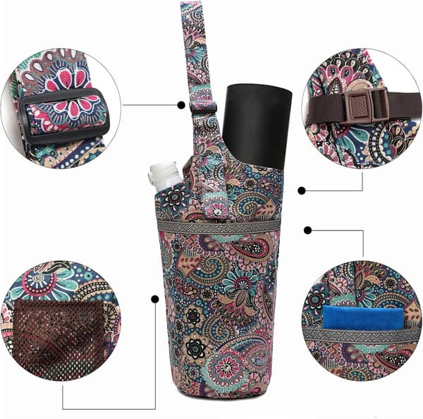 Yoga Bag with Large Pocket, Yoga Bag with Adjustable Shoulder Strap