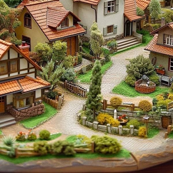 Kunstgress for Modellbygging 0.5x0.5m – Dekorativt Gress for Tog, Diorama, Hobby & DIY