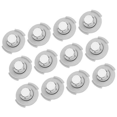 12-delers filtersett for vanntanker kompatibelt med Xiaomi Roborock S6, S6 Pure, S6 Max, S5, E5, E4, E35, E25, E20, grå (FMY)