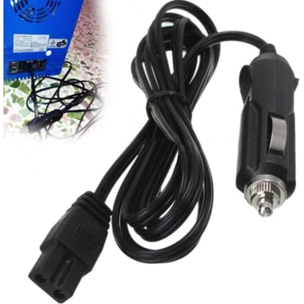 12V DC Car Cooler with 2m Power Cable, Heat-Resistant Fuse Plug, Compatible with Portable Refrigerators