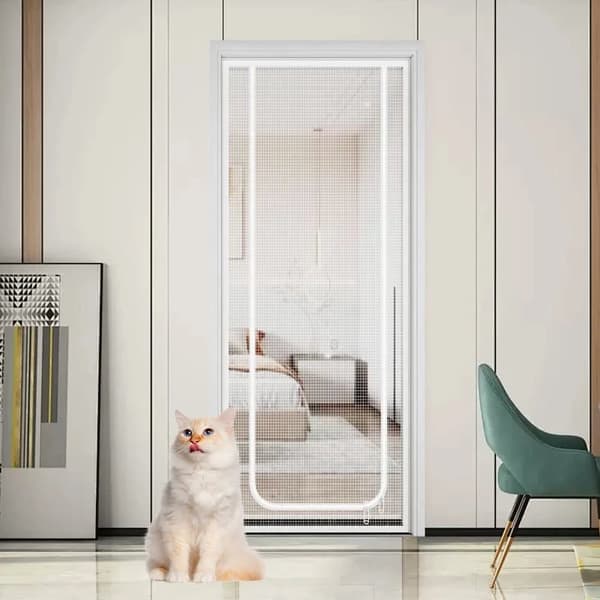 Kattsäkert dörrstängsel husdjur kattstängsel kattisoleringsdörr - 90 x 200 cm