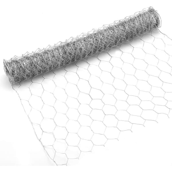 0.35 x 10 m Galvanized Metal Wire Mesh Hexagonal Wire Netting Lightweight Wire Cloth for Craft Projects and Gardening