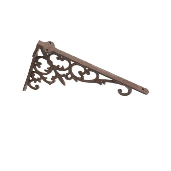 Antique Heavy Cast Iron Shelf Bracket Wall Mounted in Vintage Style