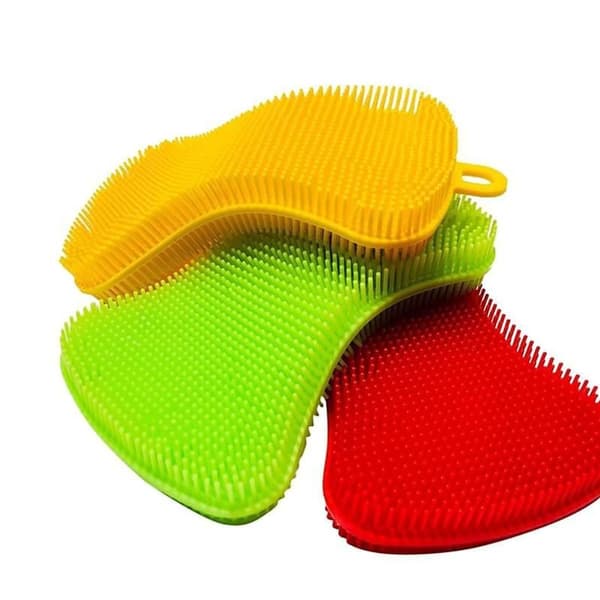 Multifunctional Silicone Kitchen Sponge | Antibacterial Food Grade Dish Brush KLB
