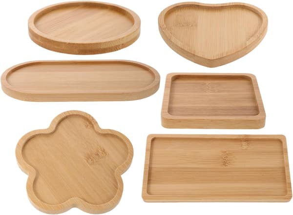7 stk DIY Mosaik Bambus Coaster Tom Base til Mosaikprojekter Drikkeunderlag
