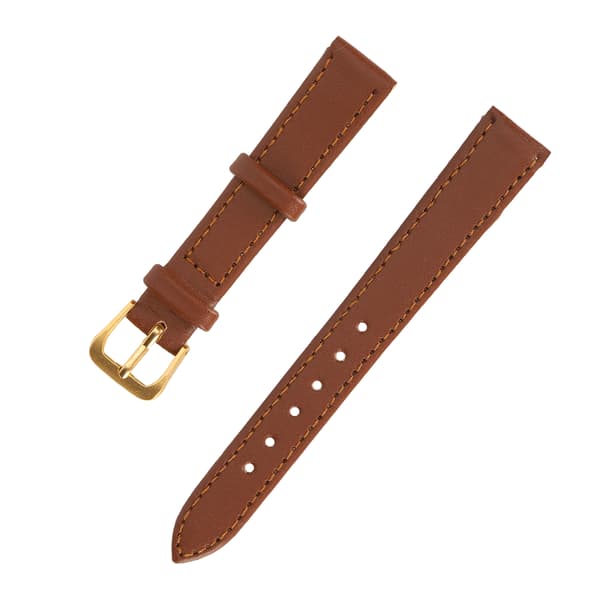 Unisex Universal Armbåndsur med Spænde PU Læder Erstatningsrem Tilbehør Brun 14mm / 0.55in
