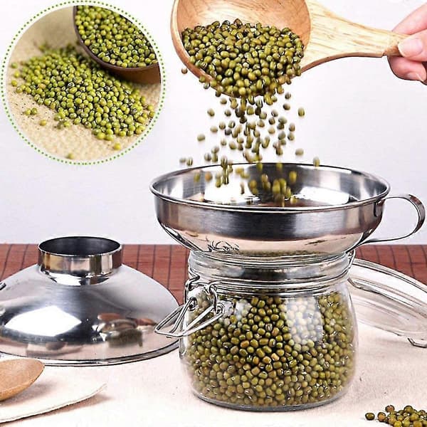 Jam Funnel 2-pack Preserving Funnels Stainless Steel Kitchen Wide Mouth Funnel Set Easy Filling Funnels With Handle
