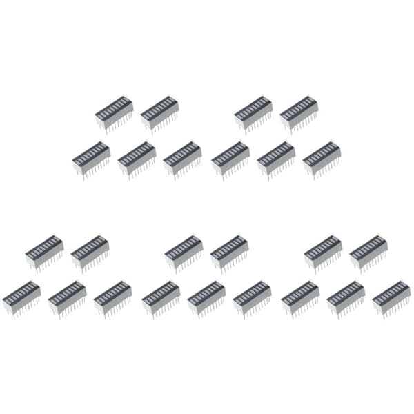 25 pcs 10-segment bar graph display red digital LED light bar