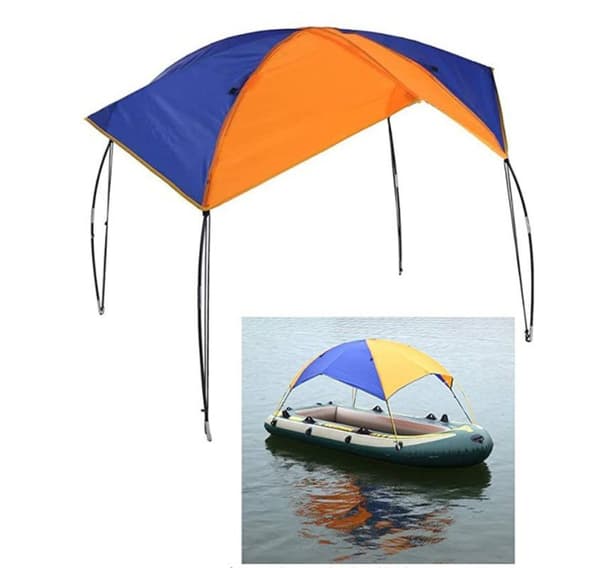 Tent, foldable canopy for inflatable boat & camping, 2-4 person, sunshade canopy
