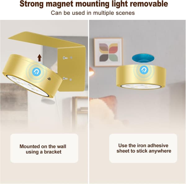 LED Night Light with 3-Color Adjustable RGB Lighting, Three Color Temperatures - White Version, Three Lights + One Remote Control