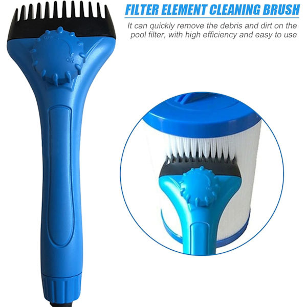 Pool Filter Cartridge Cleaning Tool Removes Debris