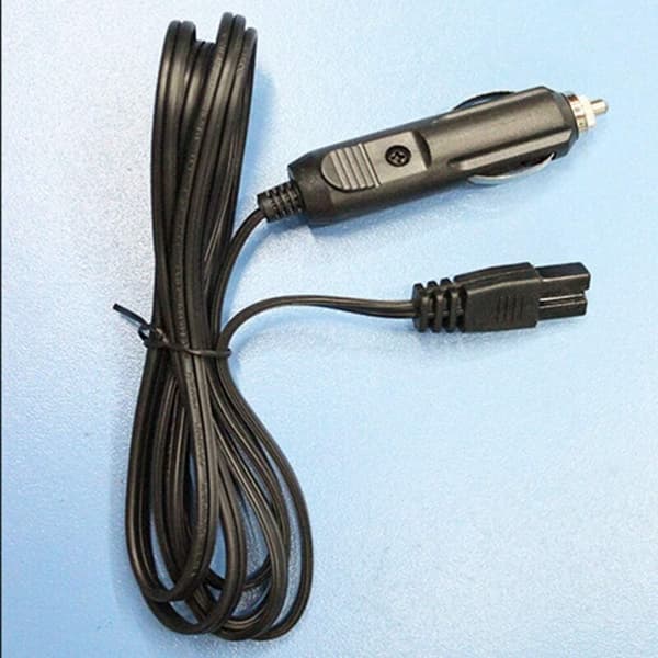 12V DC Car Cooler with 2m Power Cable, Heat-Resistant Fuse Plug, Compatible with Portable Refrigerators