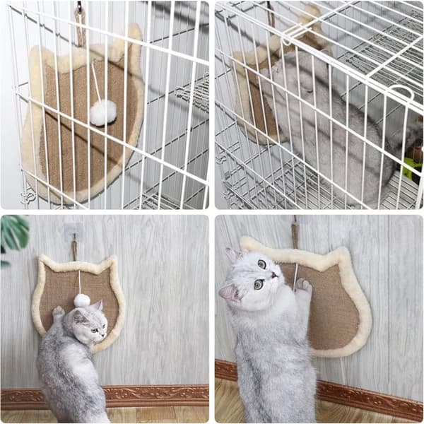 Kattklorestativ, pappkattklorestativ, pappskål, katteseng, slitesterk, høy tetthet, avslappende pute for katt