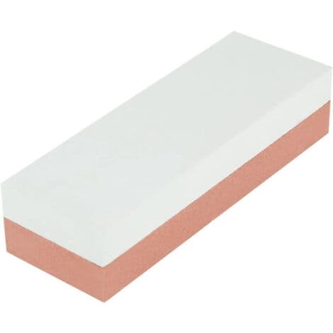 Double-sided Whetstone, Kitchen Knife Sharpener with Two Grit Sides (400 and 1500), Green, Red, Corundum Sharpening Stone