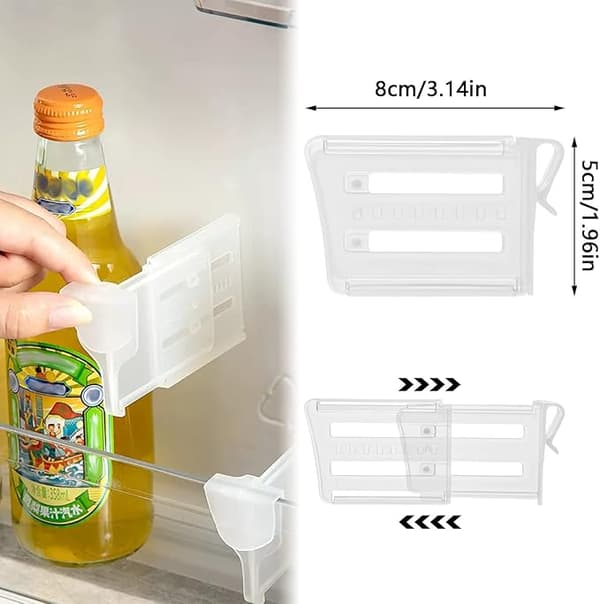8 Pieces Refrigerator Divider Kitchen Refrigerator Divider Refrigerator Space Divider Compatible with Kitchen and Home Items