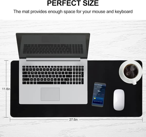 Large Gaming Mouse Pad with Stitched Edges, [70x30x3 cm] Extended Mouse Pad with Non-Slip Natural Rubber Base